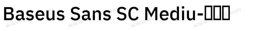 Baseus Sans SC Mediu字体转换